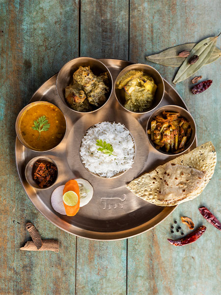 Madhai Adiwasi Thali Local food in Satpura