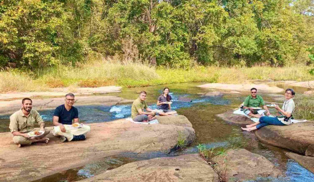 picnic lunch by the river
